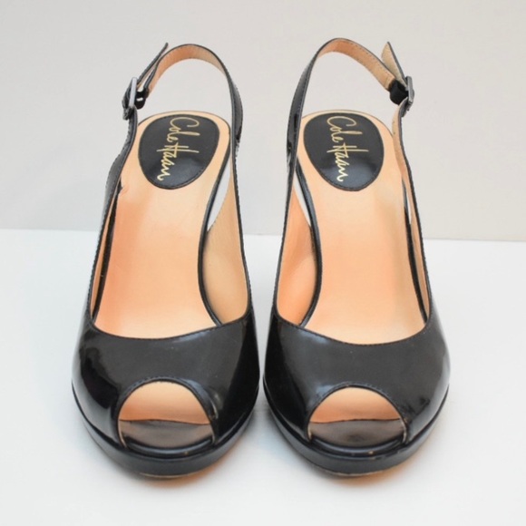 Cole Haan Shoes - Cole Haan Black patent leather sling back shoes